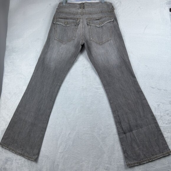 Guess Jeans Womens Bootcut Leg Size 32 Mid Rise 100% Cotton Gray Light Wash - Picture 2 of 12